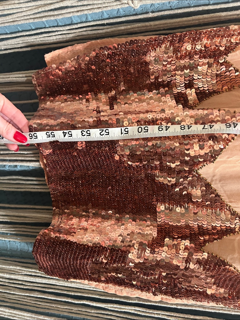 Free People Jen’s Pirate Booty Ritual Queen Peach Sequin Embellished Kaftan XS/S - Picture 14 of 14